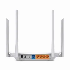 Router Inalambrico Tp-link Ac1200 Archer C50, 300mbps + 867mbps, 4 Antenas 5dbi, Doble Banda 2.4ghz/5ghz, 4 Puertos Ethernet, Wps